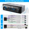 RDS Car Radio Bluetooth Hands-free, 9-24V Car Stereo Bluetooth 4
