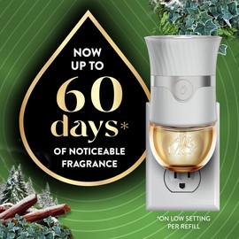 Air Wick Vibrant Plug In Scented Oil Refill,Winter Woods & Frosted Ivy, 5 ct