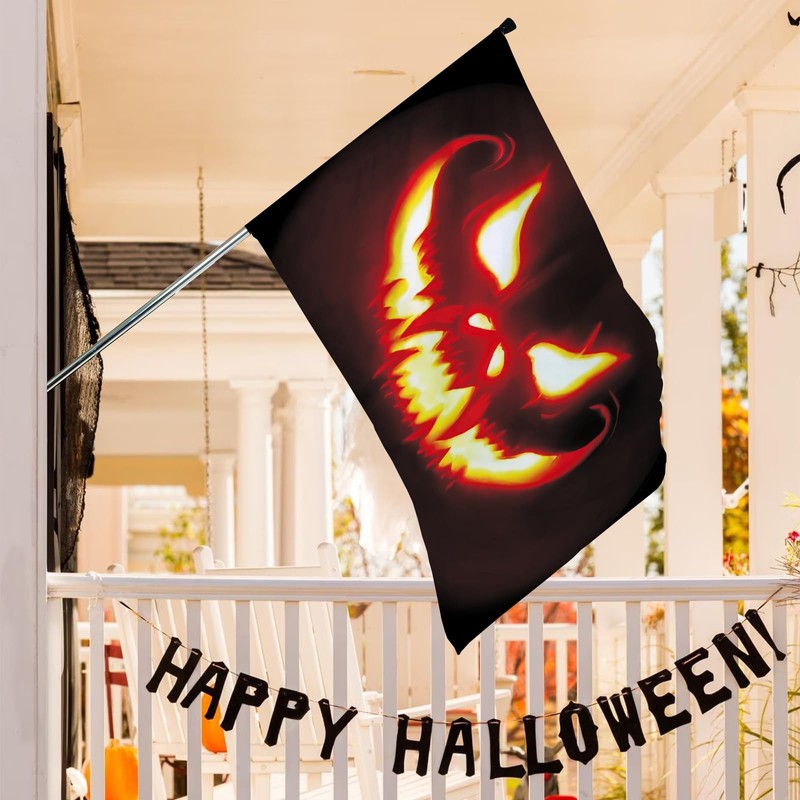 Halloween Flags For Outside, Large Halloween Flag 3x5 Outdoor Flag