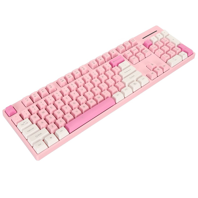 104 Keys Wired Keyboard 3 Colors Cute Gaming Keyboard USB