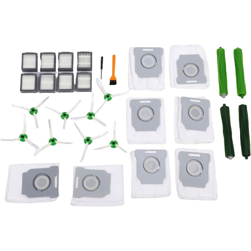 WALFRONT Piezas de Repuesto para Aspiradora Robot, Kit de Goma