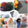 TRKETK 6 Pcs Mesh Drawstring Bags, Polyester Small Net Mesh