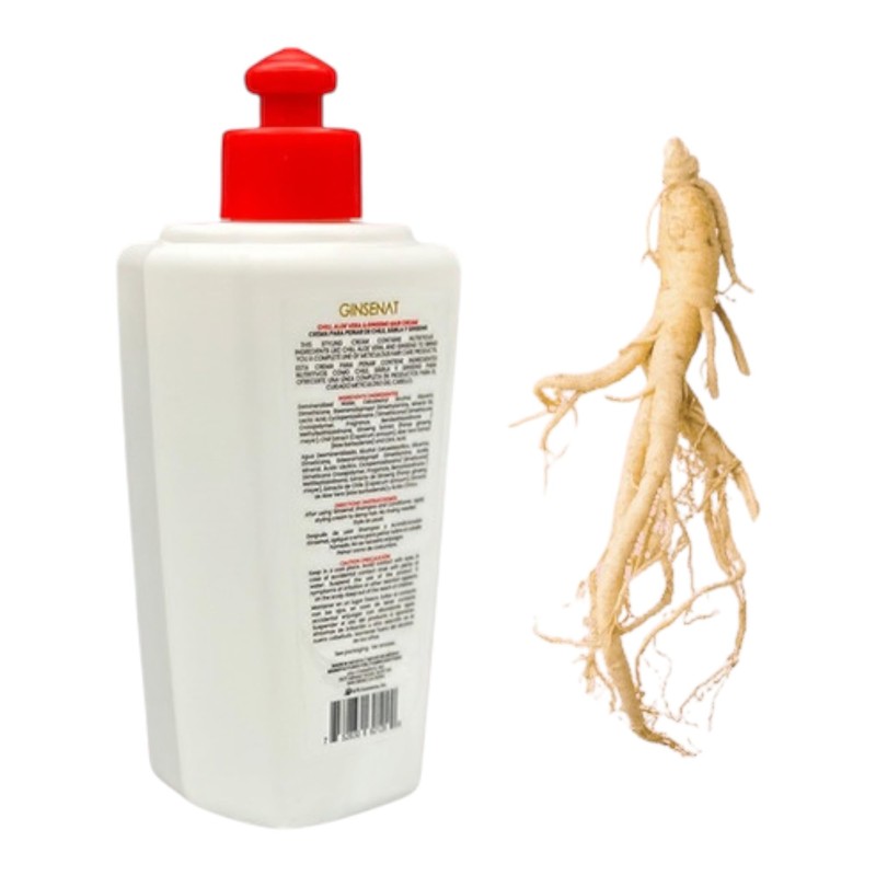 GINSENAT Crema para Peinar Chile 300ml Chile Sabila Ginseng