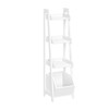 RiverRidge Kids 4-Tier Ladder Shelf Toy Organizer with Toy Storage