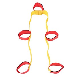 Alomejor Team Game Attachment Strap 3/5/8 Person Teamwork Games Outdoor Game Walker Tie Strap Legged Race Band (5 People)