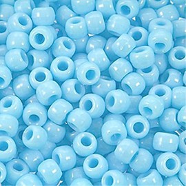 The Beadery Barrel Pony Bead in Baby Blye, 900-Piece