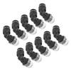 10Pcs Pneumatic Connectors L Shape Right Angle External Thread Quick