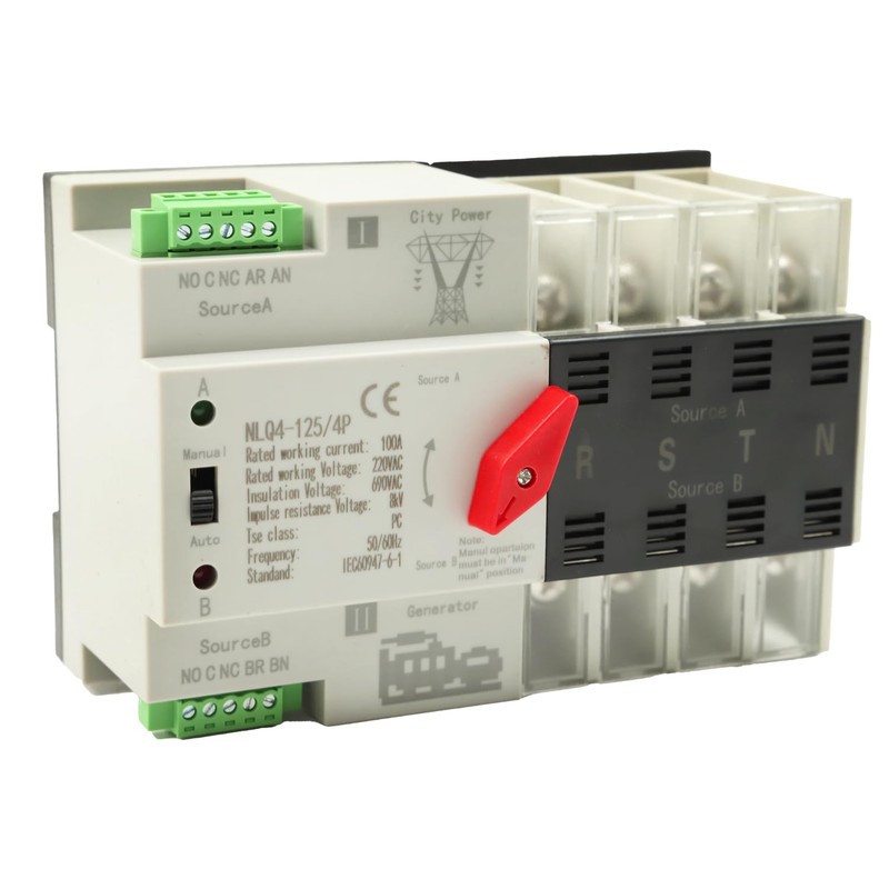 XINTAIHELE Mini ATS Automatic Transfer Switch Dual Power Changeover Switch