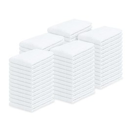 TEXCRAFT Towels Terry Bar Mop Towels Size 16"x19" – Absorbent and Durable, Multipurpose Cleaning Rags, Cotton Cleaning Towels, Terry Cloth Rags, Reusable Shop Rags Pack of 60