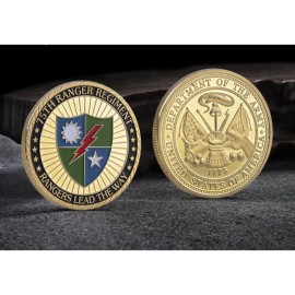 army US Army 75th Ranger Regiment Rangers Lead the Way Challenge Coin