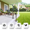DIYHD 2 Step Handrail for Outdoor,Powder Coated Iron Stair Railing,Black