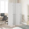 Solid White Wood Paulownia 4-Panel Screen & Room Divider Model