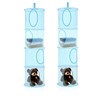 Hanging Mesh Storage Basket, 2PCS 4 Tier Foldable Hanging Storage