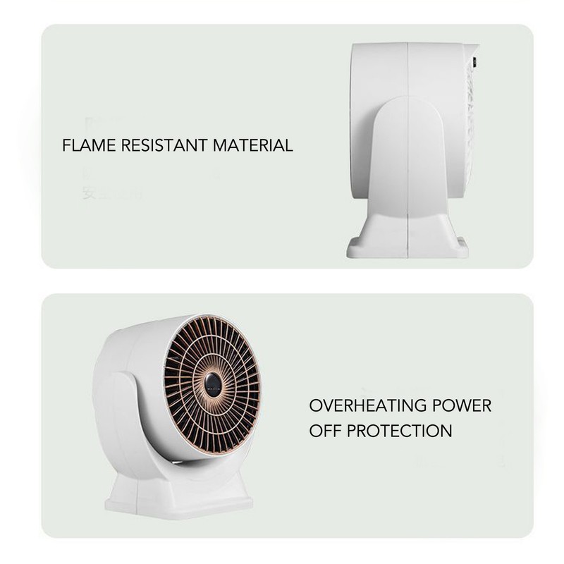 Space Heater Fashionable Simple Safe 800W Electric Desktop Heater for