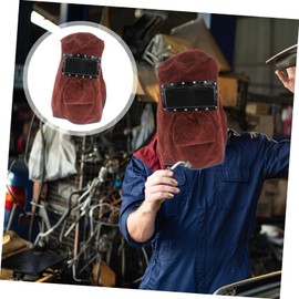 jojofuny Heat Resistant Welding Helmet Auto-darkening Mask Welder Hat Face Cover Protective for Welding 1pc