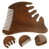 Mikinona Hair Scalp Sc Round Edges and Corners Wooden Massage