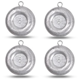 Fishing Weights Sinkers Disc Fishing Weights Coin Sinkers Saltwater Surf Fishing Weights Catfishing Tackle 1oz 2oz 3oz 4oz 5oz 6oz 8oz