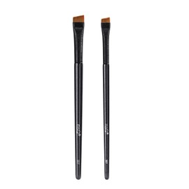 MSQ Makeup Brushes 2 Pack Eyeliner Brush Eyebrow Brush Makeup Brush Set Makeup Tools Ultra Fine Blade Angled Shape Soft Easy to Draw