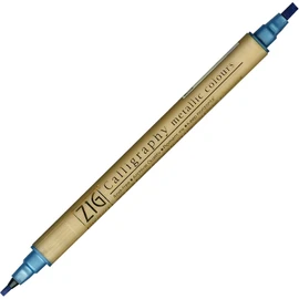 Kuretake Zig MS8400125 Memory System Metallic Twin Marker Calligraphy Pen - 2.0mm & 3.5mm