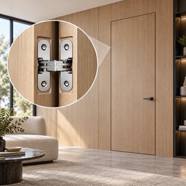 Heavy Duty Invisible Door Hinge – Stainless Steel Concealed Hinge for Cabinet & Door Installation