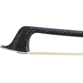 Carbon Fiber Cello Bow 4/4 Full Size Ebony Frog Natural Horsehair for Teacher Student Professional Carbon Bow