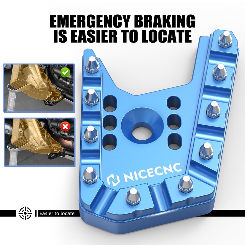 NICECNC Brake Lever Pedal Extender Compatible with Yamaha Tenere 700/XTZ700