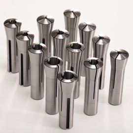 MACHALLY Precision R8 Collet Set, 13pcs, 1/8" to 7/8" Carbon Steel, Mill Collet Set, 0.0006" TIR, 7/16"-20 Thread, for Milling & Mill Chuck Holder