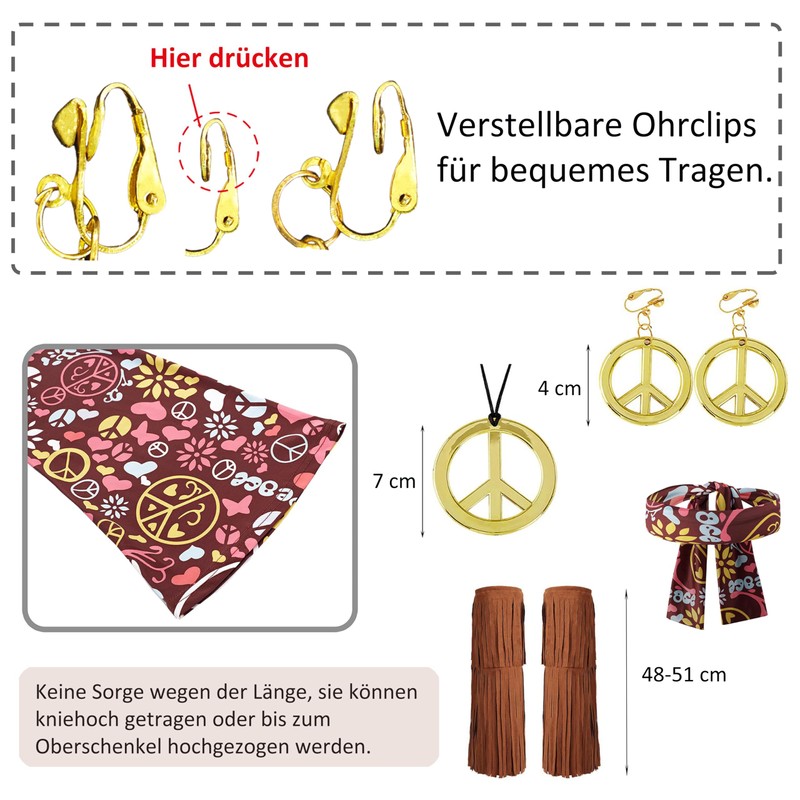 cuteDIY Costumes Plus Size Fancy Dress Costumes XXL Hippie Costume