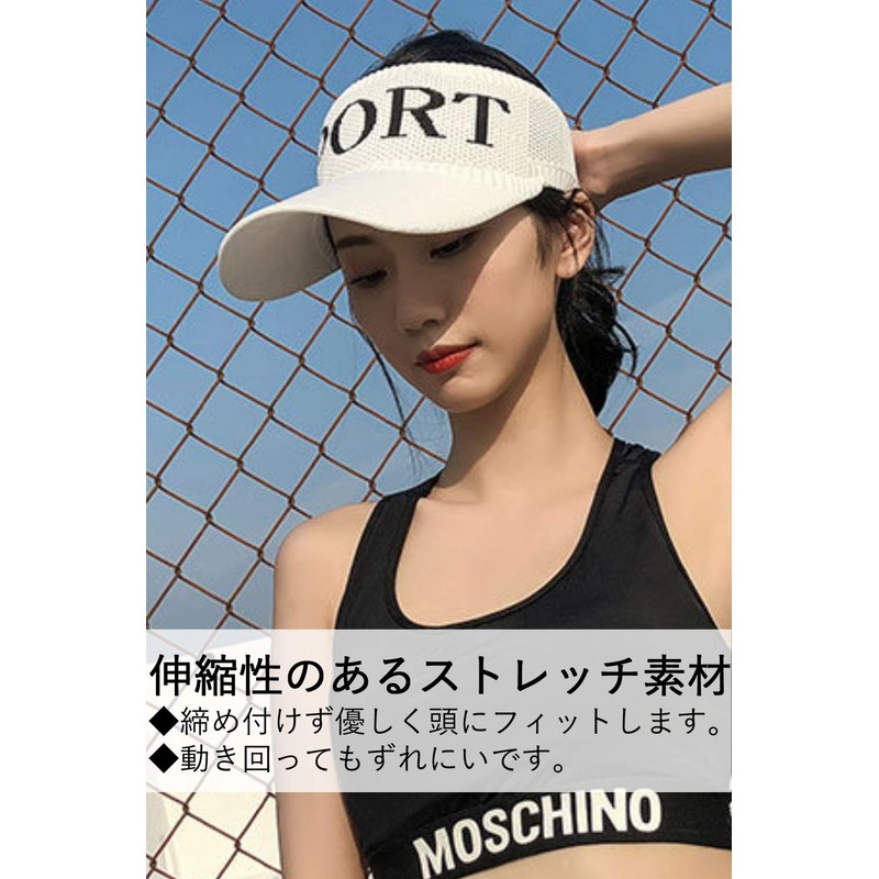 Kyoto Okasa Long Sun Visor, Mesh, Sweat Absorbent, Quick Drying,