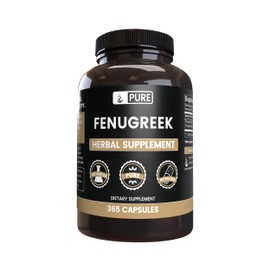 Pure Original Ingredients Fenugreek (365 Capsules) No Magnesium Or Rice Fillers, Always Pure, Lab Verified