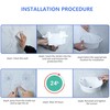 Small Bathroom Sink Wall Mount Bathroom Sink, No-Drill Installation Self-Adhesive