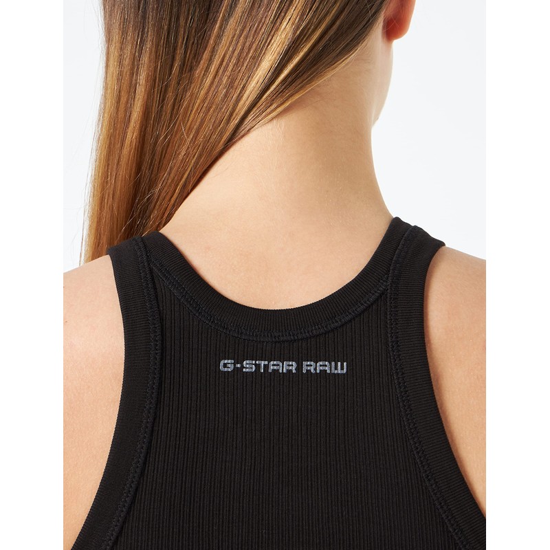 G-STAR RAW Women's Italian Army Ultra Slim Tank Top, Black