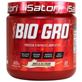 Proteína muscular, fuerza y recuperación BIO-GRO - Helado de vainilla / 60 porciones