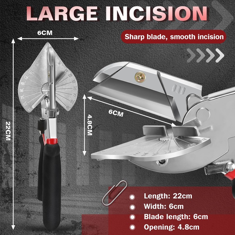 Milifox Angle Cutter for Cable Trunking – SK5 Blade, Aluminium