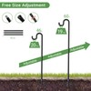 Surprizo 60" Shepherds Hooks for Outdoor, Extra Thick Bird Feeder