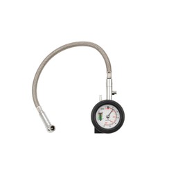 Proto Maintenance PGR0109 Compact Air Inflator Gauge with Tire Groove Measuring Gauge, Long Type, Supports 120 psi / 800 kpa, Depth Gauge Measurement, Heavy Duty Stainless Steel Mesh Hose