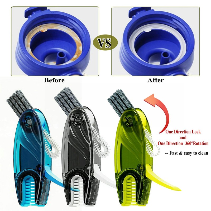 CraftinAround 4 in 1 Multifunctional Cup Lid Cleaning Brush Set,