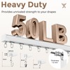 Ceiling Curtain Track White 6-9 ft Heavy Duty Ceiling/Wall Mount
