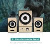 SADA 2.1 Stereo Surrounding Computer Laptop Speakers Clear PC Speakers