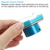 PATIKIL Magnetic Billiard Chalk Holder Round Aluminum Alloy Pool Billiard