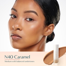 FLORASIS Serum Touch Perfecting Longwear Foundation Matte Finish Face Makeup for Women (N40 Caramel)
