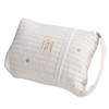 Cute Quilting Embroidered Pattern Diapers Bag Cotton Baby Stroller Zipper