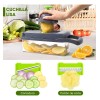 Rallador Multiusos Corta Rebana Pica Y Ralla Verduras/frutas Verde