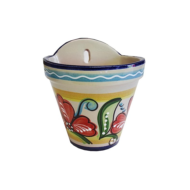 Tierra Fina Spanish Wall Planter, Flower Pot, Planter, Wall Pocket