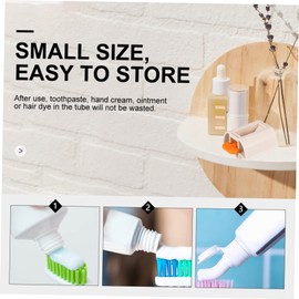 NOLITOY 2pcs Toothpaste Squeezer Rolling Toothpaste Clamp Childrens Toothpaste Tube Rolling Tool Toothpaste Tube Wringer Rotate Squeezer Rotate Dispenser Bathroom Toothpaste Holder Abs