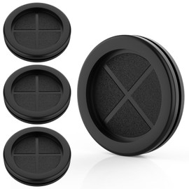 Firewall Rubber Grommets 1-11/16" ID 2" Drill Hole Double-Sided Hole Plugs for Wire Protection - 4 PCS