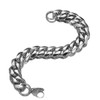 GZMZC Cuban Link Chain Necklace or Bracelet Silver Curb Chain