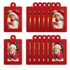 Pack of 20 Christmas Photo Ornament Frame Christmas Tree Glitter