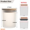 MILIVIXAY 12 Pack 7 OZ Frosted Glass Candle Jars with