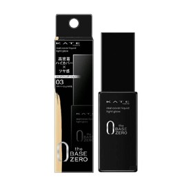 Kate Real Cover Liquid Foundation (Light Glow) 03 Slightly Beige Plus, 1.0 fl. oz. (30 mL) x 1